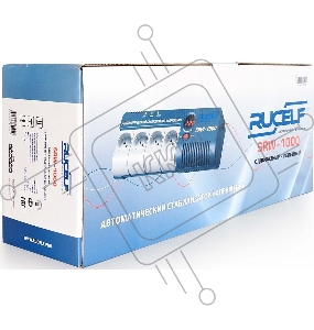 Стабилизатор RUCELF SRW-1000-D 1000ВА, диапазон 140-270,однофазный,управление релейное, дисплей,точность 220+-6%, КПД 98%.