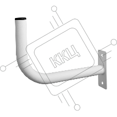Кронштейн 28см Гнутый (для эфирных, WiFi и GSM антенн) Rexant