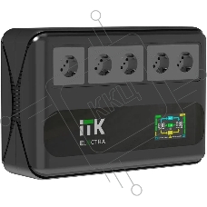 Источник бесперебойного питания Line-interactive 1кВА/0,6кВт, однофазный, LCD дисплей, с АКБ 1х9AH, 5xSchuko