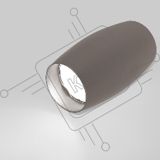 Спот GWL-GU10-M-IP20 Графит Прямой верх Бочонок