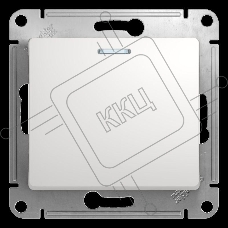 Механизм выключателя 1-кл. СП GLOSSA 10А IP20 10AX с подсветкой бел. SchE GSL000113