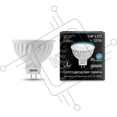 Лампа светодиодная MR16 5Вт 4100К белый GU5.3 530лм 150-265В FROST GAUSS 101505205