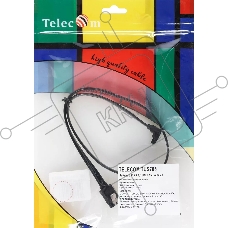 Кабель SATA M --SATA M 3.0V 7 pin  угловой разъем Telecom  0.5m <TUS705-0.5M>