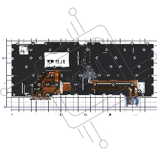 Клавиатура для ноутбука Lenovo ThinkPad Z13 Gen 1 черная без рамки с подсветкой