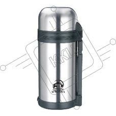 Арктика, 201-1200, Термос, универс 1,2л Универсальная пробка, 1,2л, с ручкой + чашка, холод/тепло 20ч