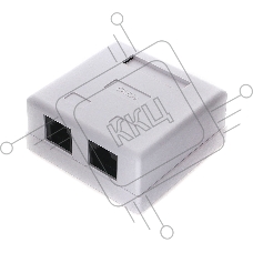 Розетка NA-TA/1 RJ45+RJ11 кат.5e UTP внешняя 2 порта, 110&Krone
