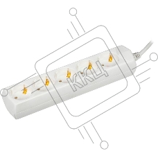 Удлинитель 5х7м с заземл. 10А 250В У05 GENERICA 2P+PE 3х1кв.мм IEK WYP10-10-05-07-Z-G