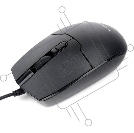 Мышь Gembird MOP-430, USB, черный, 3кн.+колесо-кнопка, 1600DPI,  кабель 1.8м