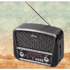 радиоприемник Ritmix RPR-065 серый Портативный трёхдиапазонный радиоприемник FM / AM / SW, функция MP3-плеера (читает файлы с microSD/SD/USB носителей), яркий встроенный фонарь, питание от встроенного аккумулятора, от сети 220В, от батареек типа D (2 штук