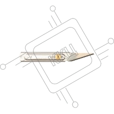 Нож OLFA хозяйственный с выдвижным лезвием, корпус и лезвие из нержавеющей стали, 20мм OL-CK-2
