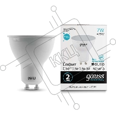 Лампа светодиодная Elementary MR16 7Вт 4100К GU10 550лм Gauss 13627