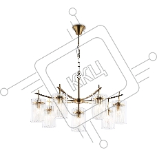 Люстра Ambrella light LH56033/7+1 BS/CL латунь/прозрачный E14*8 max 40W D790*1200