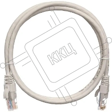 Патч-корд 2.0м , UTP/U NIKOMAX NMC-PC4UD55B-020-C-GY, 4 пары, Кат.5е, 2хRJ45/8P8C, T568B, Molded, LSZH, серый
