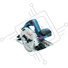 Пила циркулярная BOSCH GKS 55+ GCE (0.601.682.100)  1350Вт 2100-4700об/мин 90°/45°- 63/47мм 3.8кг