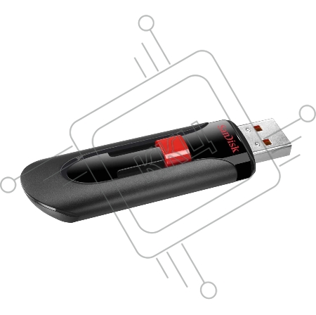 Флеш Диск Sandisk 32Gb Cruzer Glide SDCZ60-032G-B35 USB2.0 черный