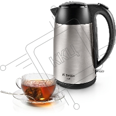 Чайник электрический Bosch TWK3P420 1.7л. 2400Вт черный (корпус: нержавеющая сталь)
