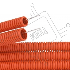 Труба гофрированная из ПНД с зондом ø 50 мм, оранжевая (15 м/уп.) Rexant Труба гофрированная из ПНД с зондом ø 50 мм, оранжевая (15 м/уп.) Rexant