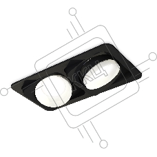 Комплект встраиваемого светильника Ambrella light XC7664020 SBK/SWH черный песок/белый песок MR16 GU5.3 (C7664, N7030)