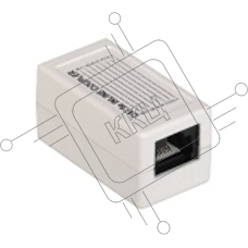 Проходной адаптер ITK кат.5E UTP, тип RJ45-RJ45 (8P8C), белый