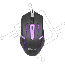 Мышь проводная Defender Hit MB-601 черный, 1200 dpi, USB, кнопки - 4
