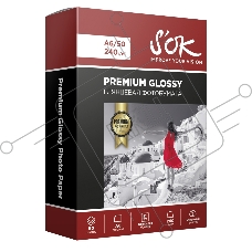 Фотобумага RC Glossy Premium; 240gsm; A6*50  Глянцевая Премиум; 240г/м2; формат А6; 50 листов RC