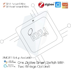 Выключатель MOES Gang Smart Switch Sensor w/o grounding ZS-EU1, Zigbee, 100-240 В