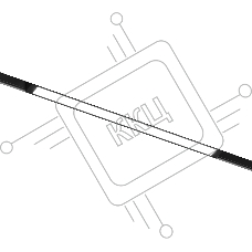 Трековый линейный светильник Ambrella light GL8045 BK черный IP20 18W 3000-6000K 220V 120° 410*25*41
