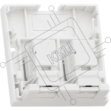 Розетка RJ-45+RJ-45 открытый монтаж категория 5e, белый, NIKOMAX (NMC-WO2UD2-FT-ST-WT)