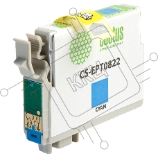Картридж струйный Cactus CS-EPT0822 (T0822) голубой (13,8 мл) для Epson Stylus Photo R270/290/RX590