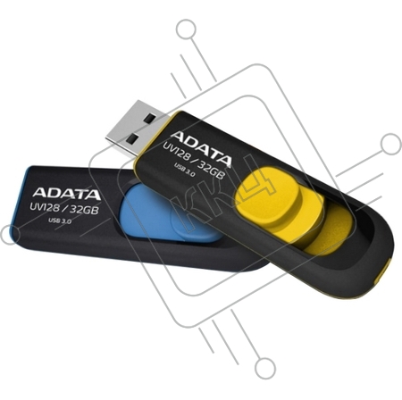 Флеш Диск AData 32Gb UV128 AUV128-32G-RBE USB3.0 синий/черный