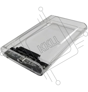 Внешний корпус для HDD/SSD AgeStar 3UB2P6C SATA III пластик прозрачный 2.5