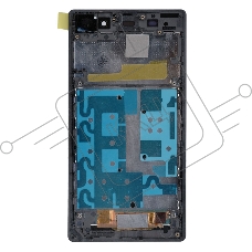 Дисплей для Sony Xperia Z1 черный с рамкой