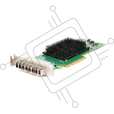 Emulex LPe31004-M6  bulk   Gen 6 (16GFC), 4-port,  16Gb/s, PCIe Gen3 x8, трансиверы установлены, LP+FH brackets, OEM