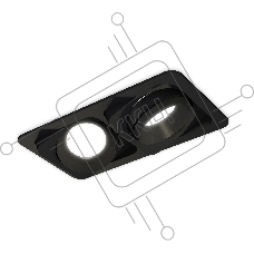 Комплект встраиваемого светильника Ambrella light XC7664021 SBK/PBK черный песок/черный полированный MR16 GU5.3 (C7664, N7031)