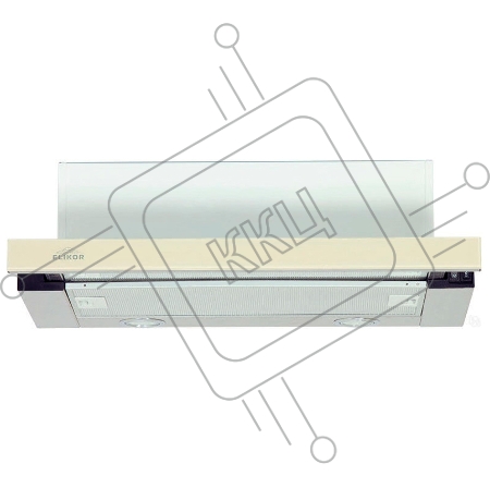Вытяжка ELIKOR Интегра GLASS 60Н-400-В2Д (нерж/стекло бежевое )