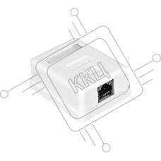 Розетка внешняя Exegate EX271122RUS  RJ-45 кат.5/5E UTP Krone/110
