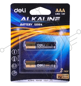 Батарея Deli E18504 AAA (2шт) блистер