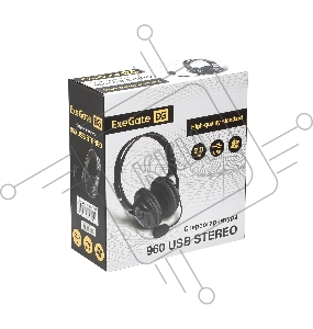 Полноразмерные наушники с микрофоном (гарнитура) ExeGate 960 USB STEREO