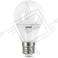 Лампа светодиодная Gauss A60 12Вт цок.:E27 шар 220B 3000K св.свеч.бел.теп. A60 (упак.:10шт) (102502112)