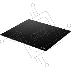 Варочная поверхность Kuppersberg ICI 606, 60 см, индукция, High-Tech, inverter, прямой край, 9 уровней мощности, бустер, Stop and Go, автоматическое отключение, таймер, индикатор остаточного тепла, сенсорное управление, цвет черный