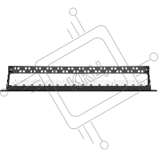 Патч-панель 19дюйм 1U 24 порта кат.5e (класс D) 100МГц RJ45/8P8C 110/KRONE T568A/B неэкран. с органайзером черный NIKOMAX NMC-RP24UD2-1U-BK