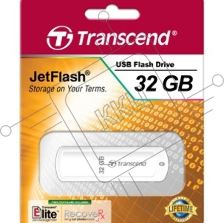 Флеш Диск Transcend 32Gb Jetflash 370 TS32GJF370 USB2.0 белый