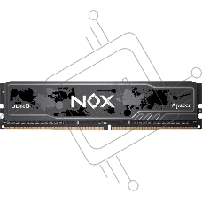 Оперативная память Apacer Nox, DDR5, 16GB (1x16 GB), 5200 MHz, CL40, радиатор, черный