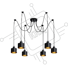 Светильник Ambrella light TR8132/6 BK черный E27*6 max 40W D700*800