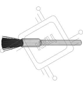 Кордщетка ЗУБР 35929  нейлоновая кистевая на шпильке d5.0x3.2мм L43.0мм 1шт.