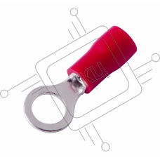 НАКОНЕЧНИК КОЛЬЦЕВОЙ изолированный (НКИ  ø5.3мм)  0.5-1.5мм² 10шт  REXANT (БЛИСТЕР F)
