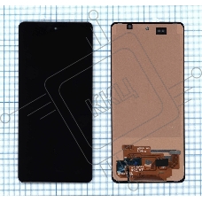 Дисплей для Samsung Galaxy A53 SM-A536E черный с рамкой