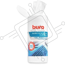 Влажные салфетки спиртовые Buro BU-AN32 антибактериальные, 100 листов