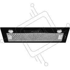 Встраиваемая вытяжка Kuppersberg INLINEA 70 BX ширина 70 см, отвод/рециркуляция, 1300 м3.ч, черный/нержавеющая сталь