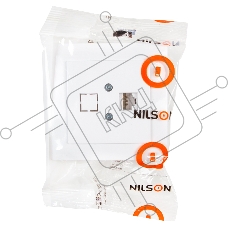 Nilson Роз. компьютерная 1-местн. СУ, (RJ45 CAT5), ТУРАН (TOURAN), белый (24111044)